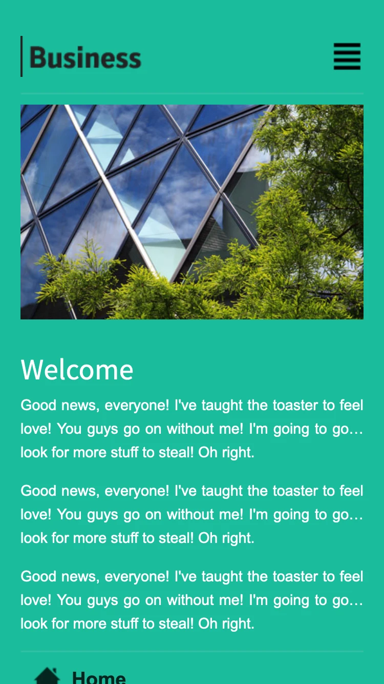 Turquoise Business Mobi preview